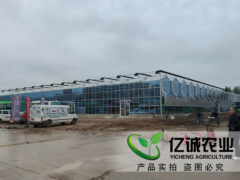 玻璃温室陕西西安三期工程现场